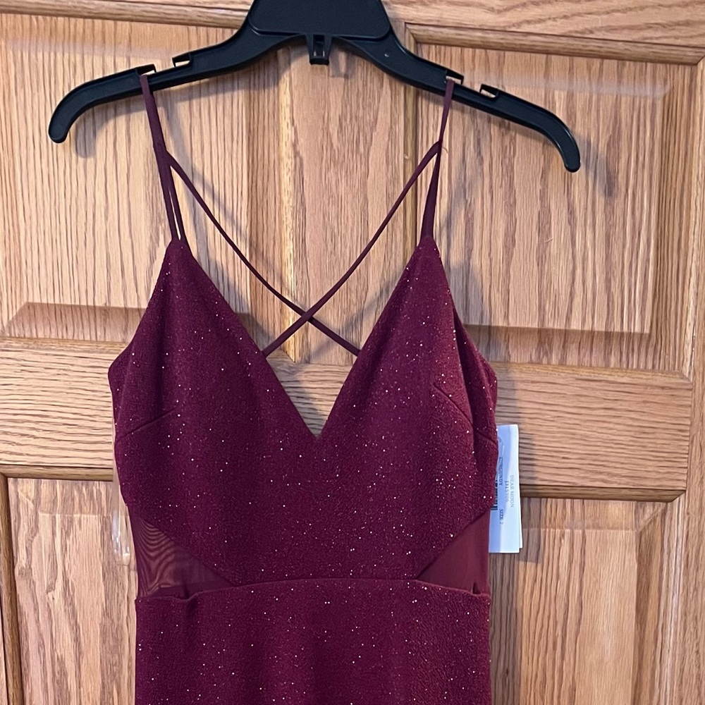 Dear Moon Burgundy Prom Dress